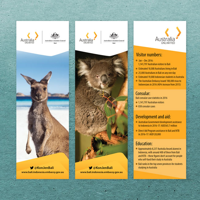 Australian General Consulate Bookmark Design and Printing