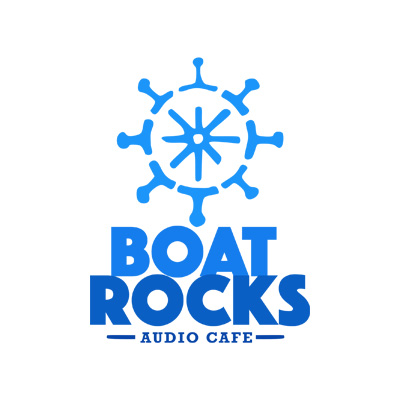 Boat Rocks Audio Cafe Logo Design