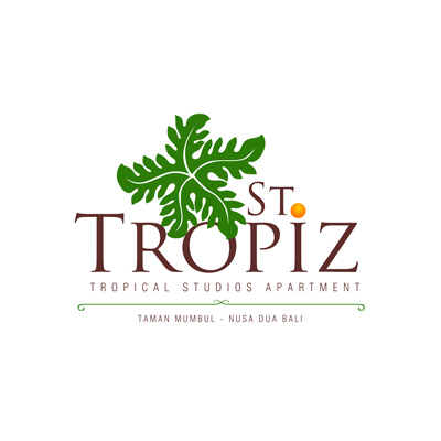 St Tropiz Apartment Logo Design
